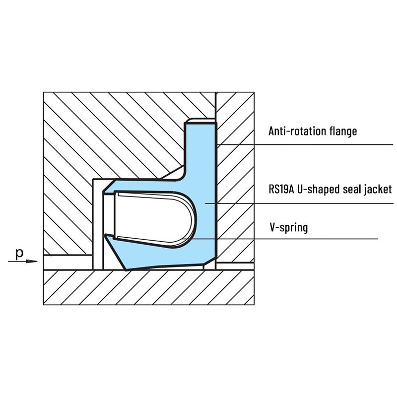طقم مانع التسرب الحلقي مع نابض